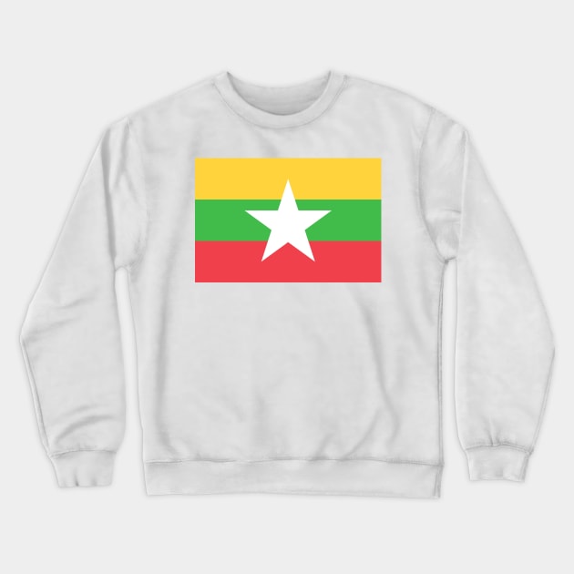 Myanmar Crewneck Sweatshirt by Wickedcartoons